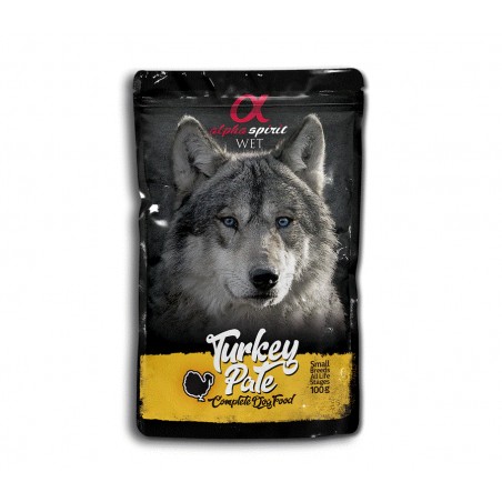Alpha Spirit Pouch Paté para Perros 300gr Pavo