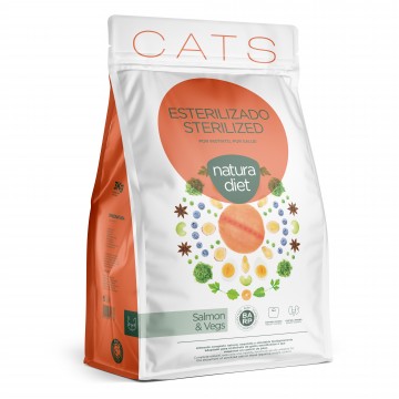 Natura Diet Cats Sterilised Salmon 3 kg