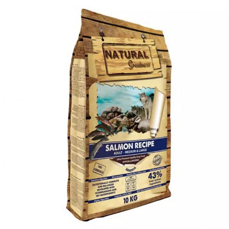 Natural Greatness Receta Salmón Sensitive Medium/Large 10 Kg