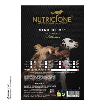 Dieta Barf Nutricione Menu del Mes