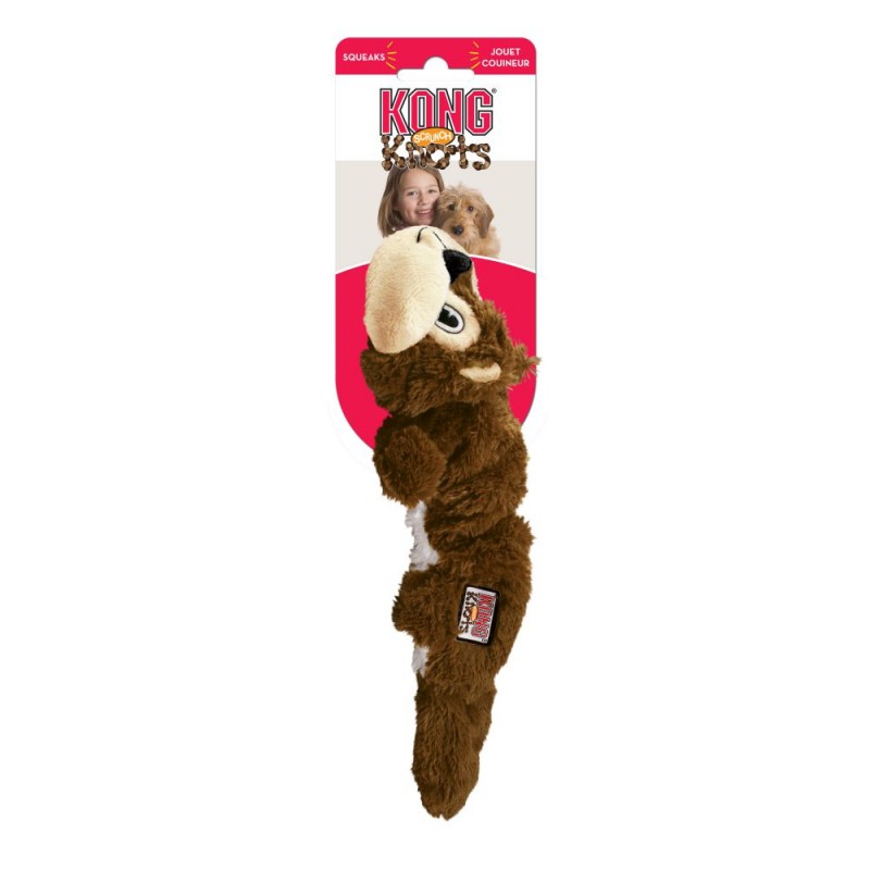 KONG Ardilla de juguete para perros Scrunch Knots Squirrel