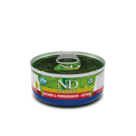 Farmina N&D Prime Cat Kitten Lata Pollo y Granada 70gr