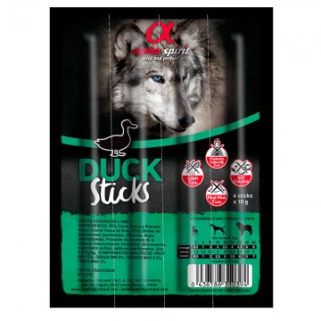 Imagen de Alpha Spirit Ristra de Barritas para Perros 4 unid. - Pato