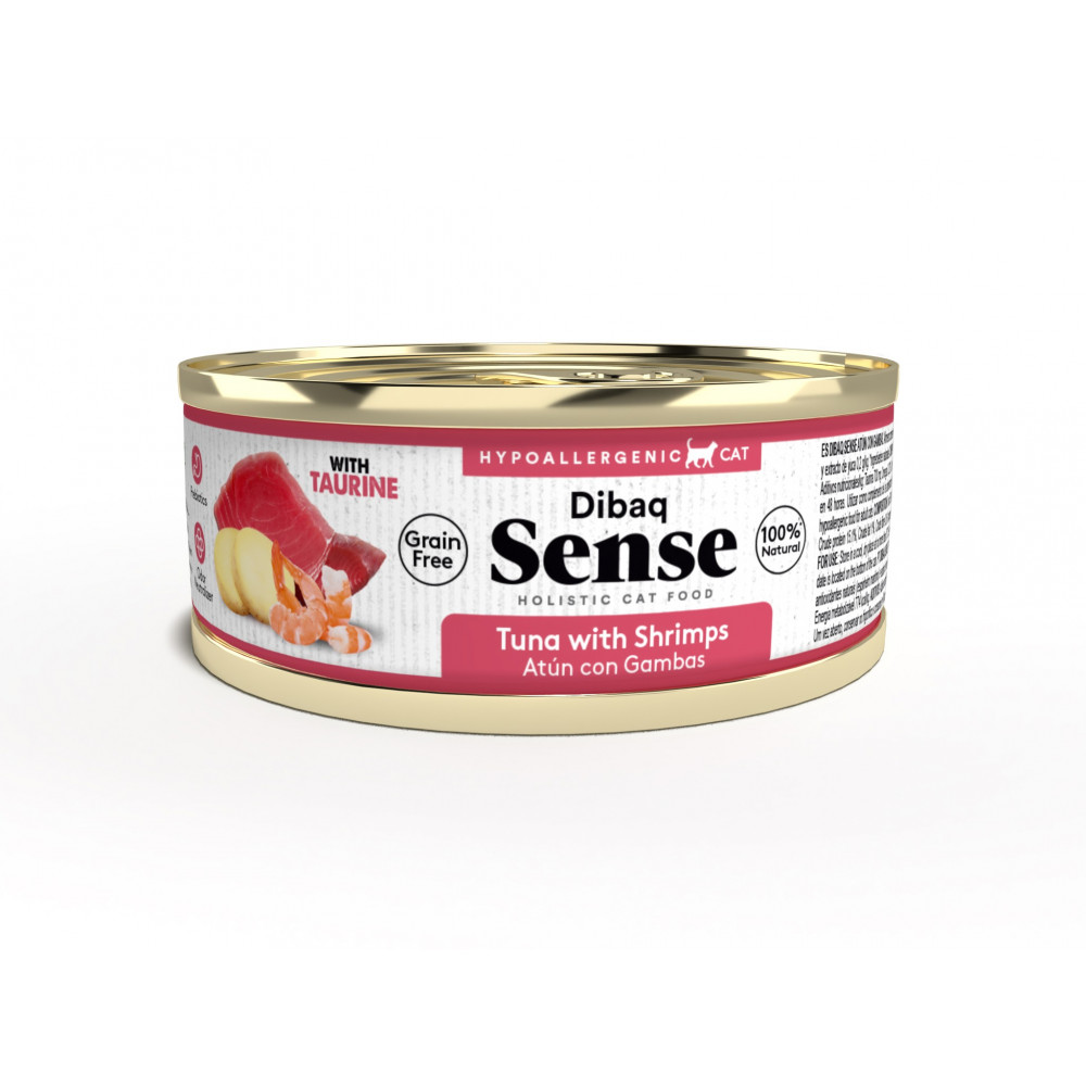 Dibaq Sense CAT Lata Grain Free atún con gambas 70 gr