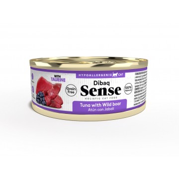 Dibaq Sense CAT Lata Grain Free atún con jabalí 70 gr