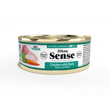 Dibaq Sense CAT Lata Grain Free pollo y pato 70 gr