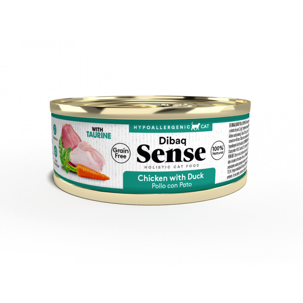 Dibaq Sense CAT Lata Grain Free pollo y pato 70 gr