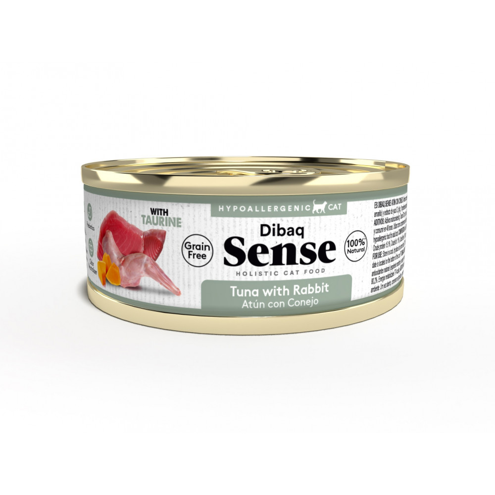 Dibaq Sense CAT Lata Grain Free atún y conejo 70 gr