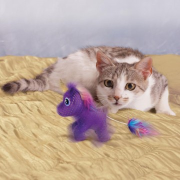 KONG Cat Juguete Enchanted Buzzy Unicorn