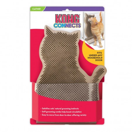 KONG Masajeador Para Gatos Connects Kitty Comber con Catnip