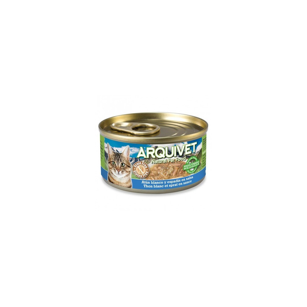 Arquivet Lata Atún Blanco y Espadín en salsa 80gr