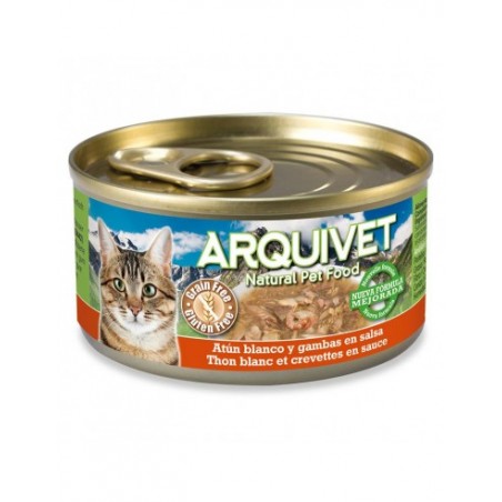 Arquivet Lata Atún Blanco y Gambas en salsa 80gr