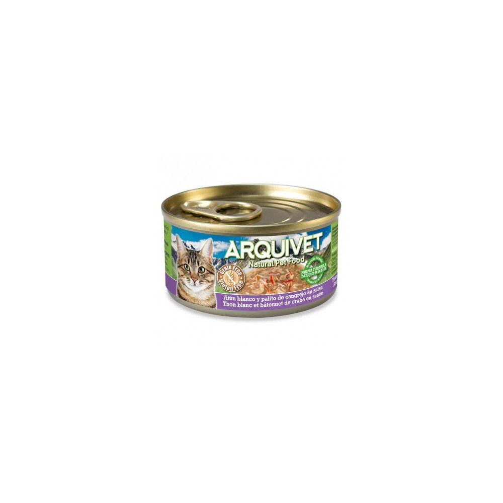 Arquivet Lata Atún Blanco y Palitos de Cangrejo en salsa 80gr