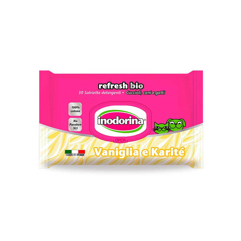 Inodorina Toallitas Refresh BIO  30 Toallitas Vainilla