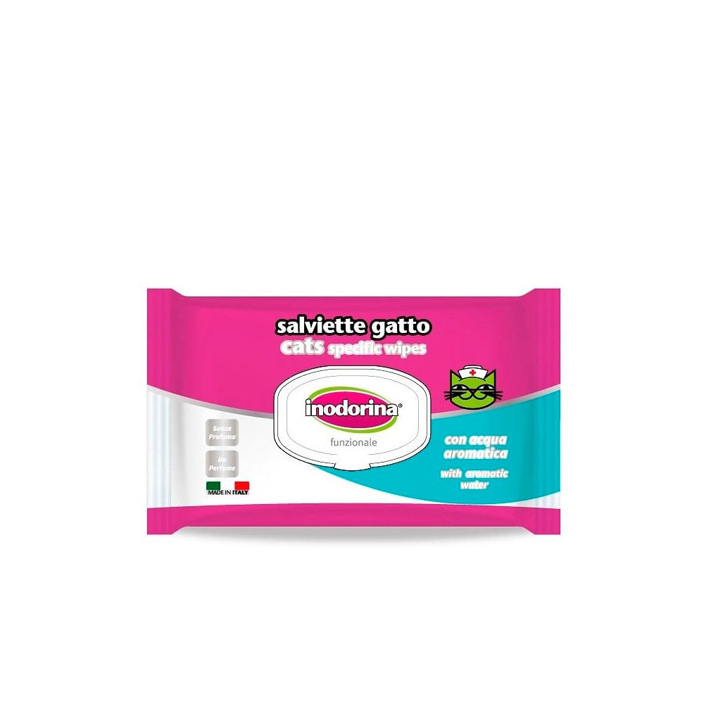 Inodorina Toallitas Funcional para Gatos  40 Toallitas