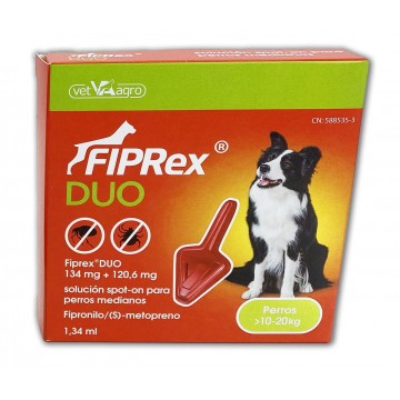 Fiprex Duo Pipeta Antiparasitaria Para Perros