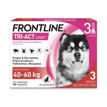 Imagen de Frontline Tri-Act Solucion Spot-On para Perros caja con 3 pipetas - 40 - 60 kg
