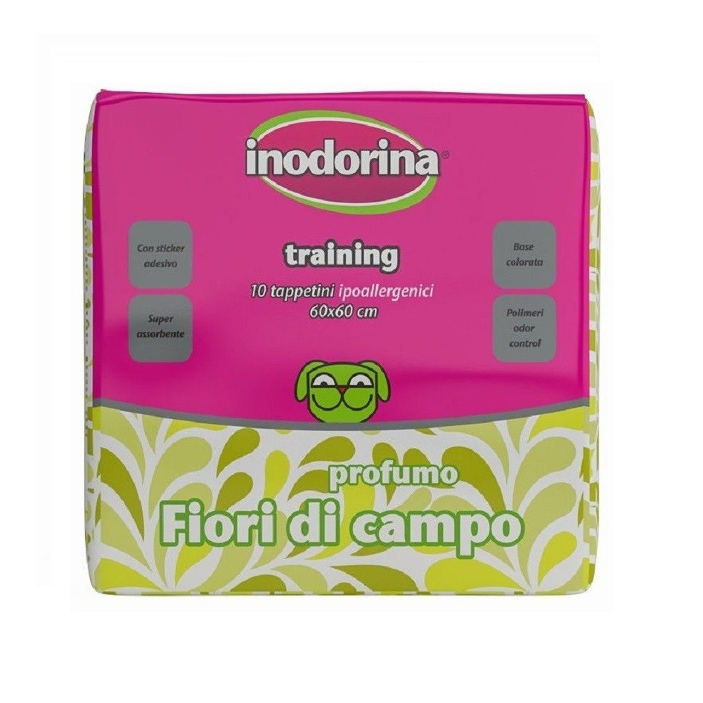 Inodorina Empapador Higiénico Flores Silvestres para Perros 10 und.