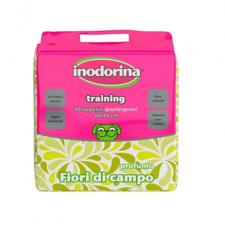 Inodorina Empapador Higiénico Flores Silvestres para Perros 40 und.