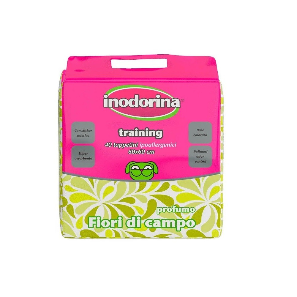 Inodorina Empapador Higiénico Flores Silvestres para Perros 40 und.