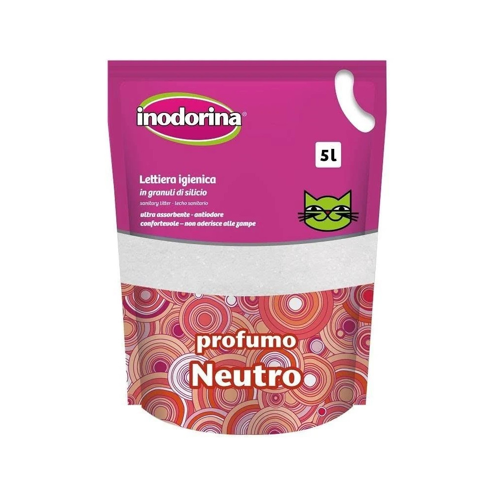 Inodorina Bag Gel Sílice Arena para Gatos Perfume Neutro