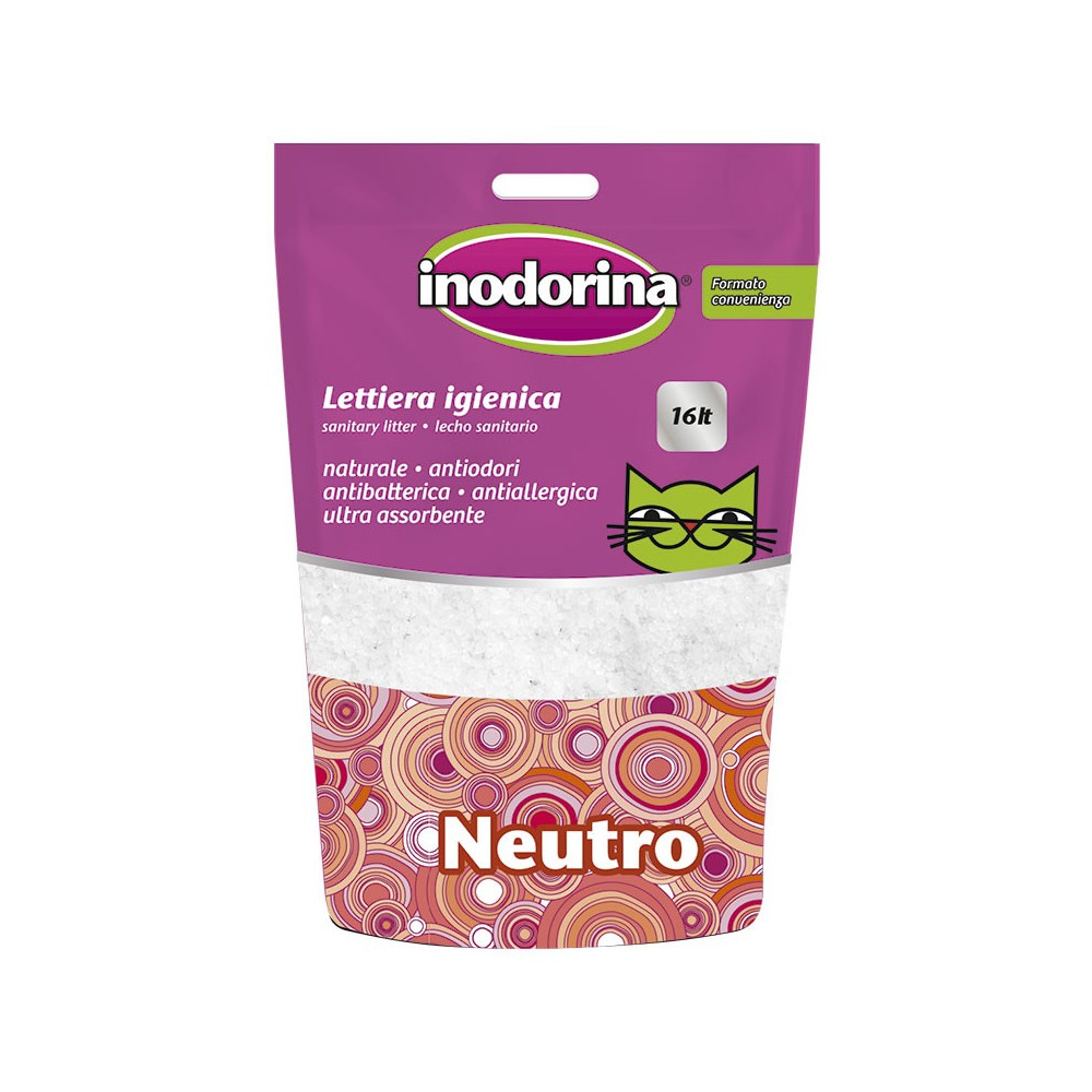 Inodorina Bag Gel Sílice Arena para Gatos Perfume Neutro