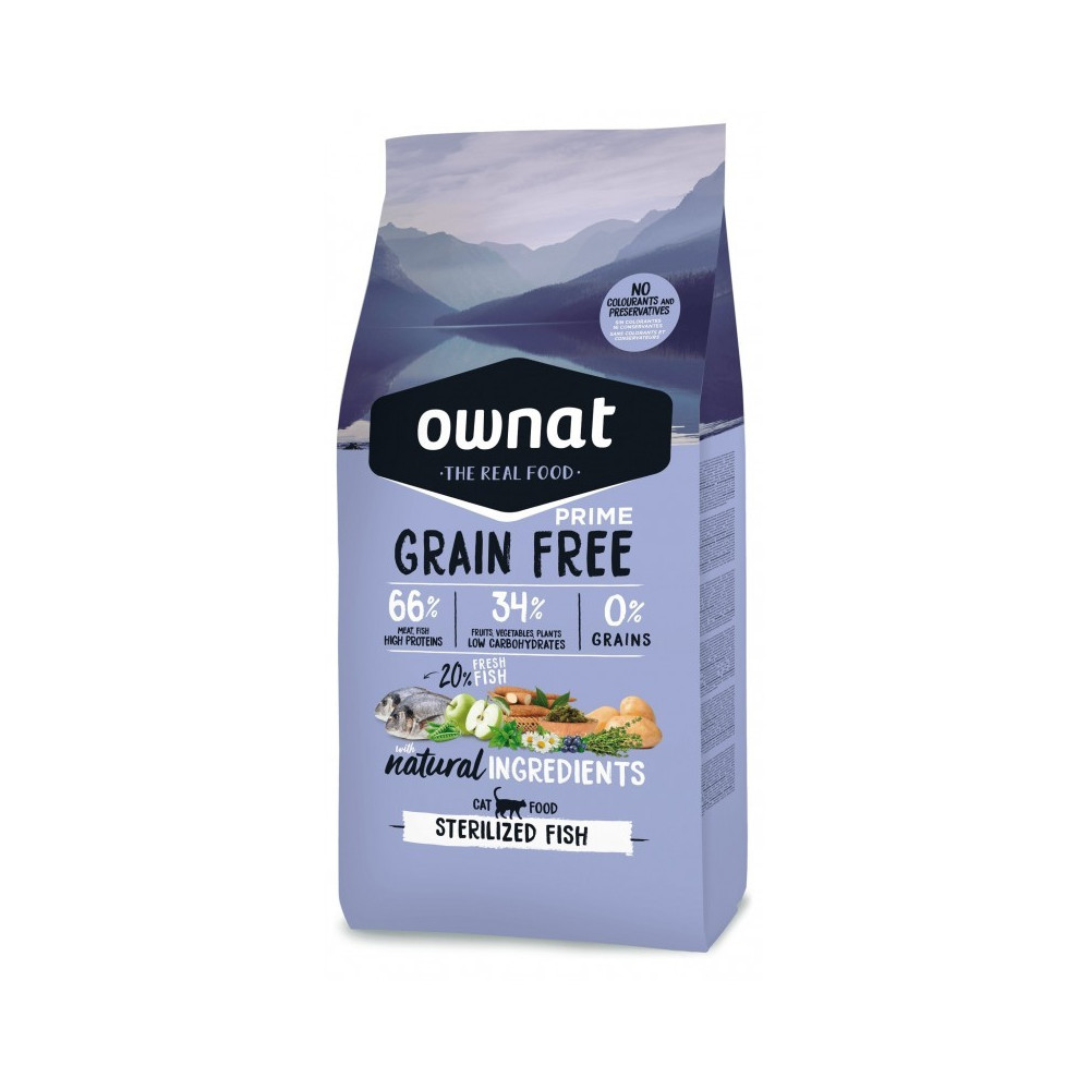 Ownat Cat Prime Grain Free Sterilized Fish 3 kg