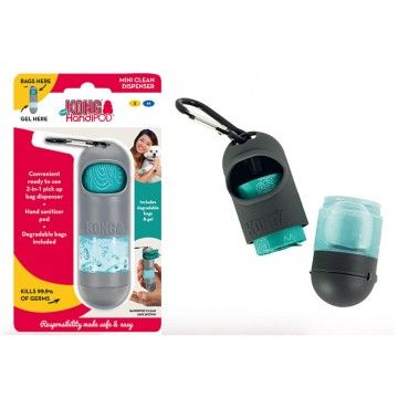 KONG  Handipod Dispensador Mini de Bolsas con Gel Desinfectante