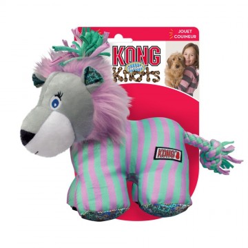 KONG León de juguete mordedor para perros Carnival Lion  Talla S/M