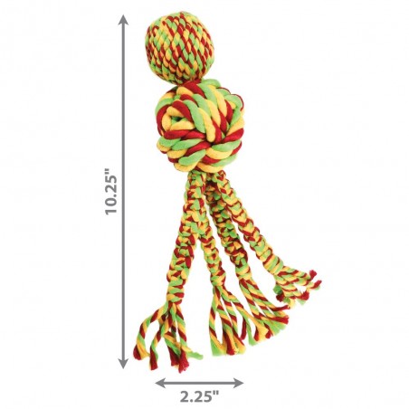 KONG Juguete mordedor Wubba Weaves W/Rope Talla S