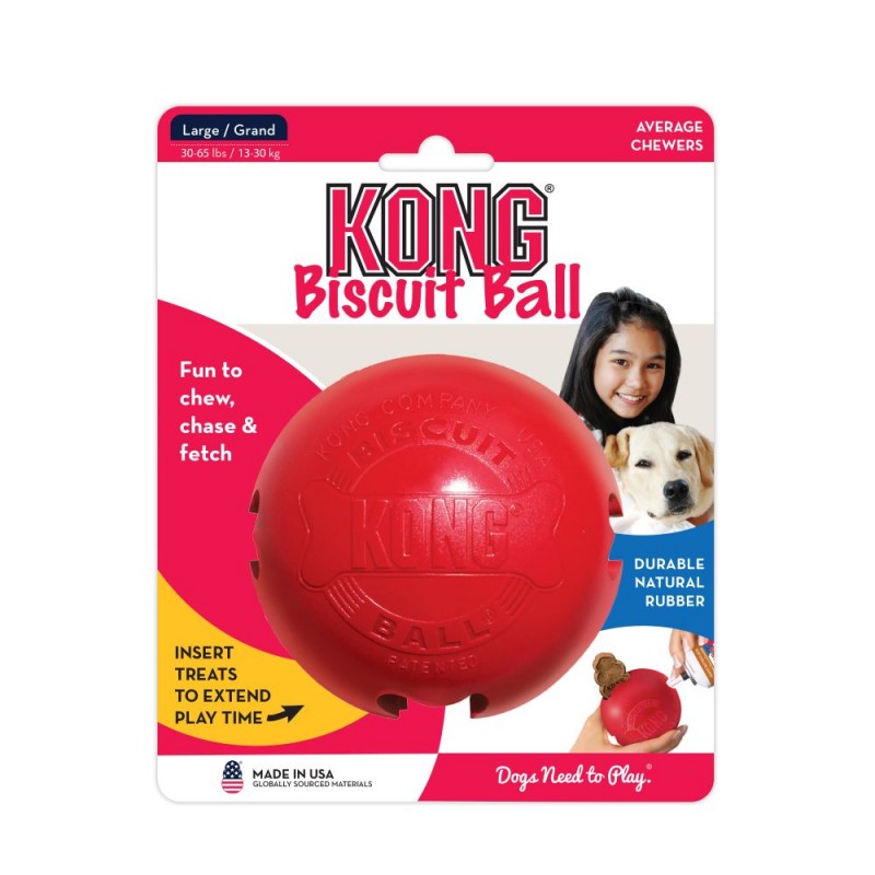 KONG Bola para Galletas Biscuit Ball  talla L