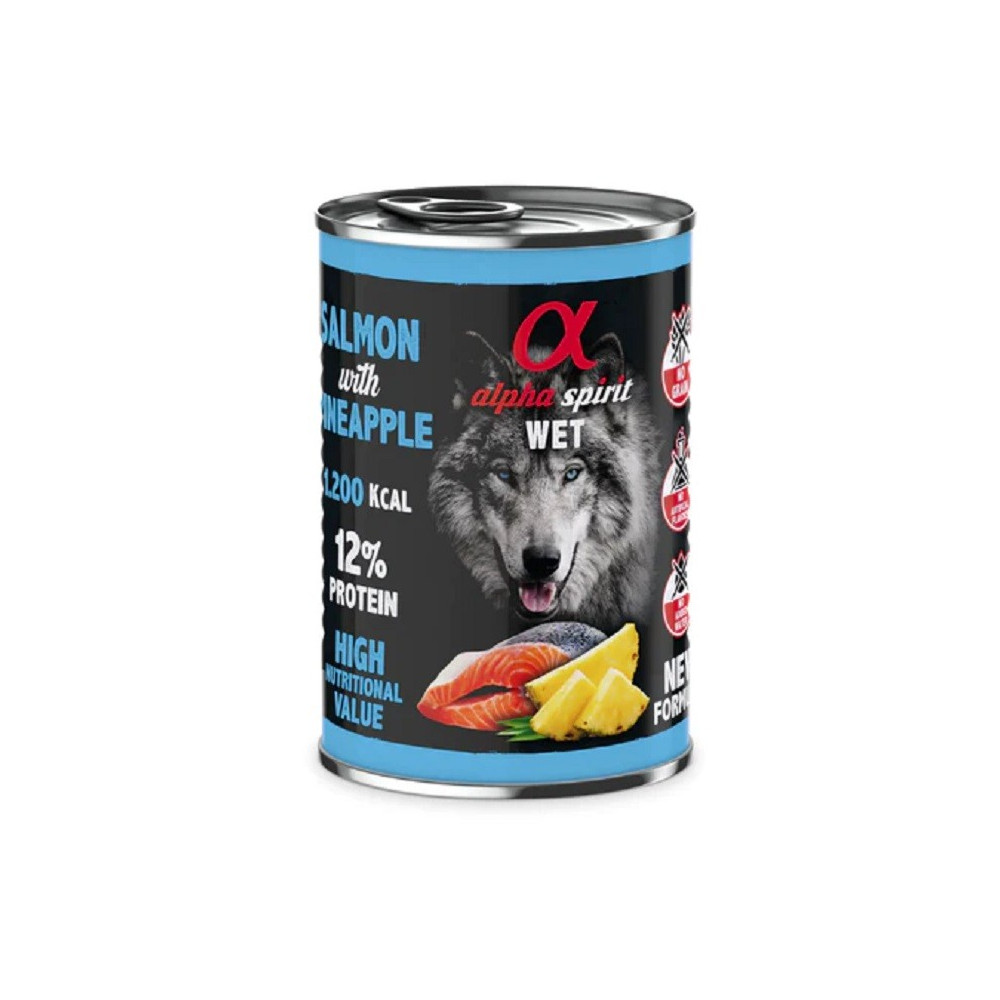 Alpha Spirit Húmedo Lata Salmón con Piña 400gr