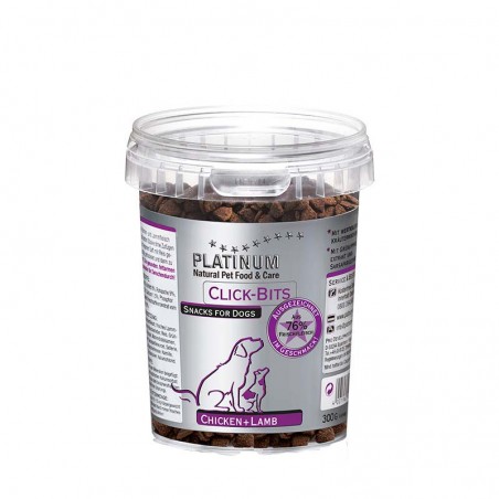 Platinum Click-Bits Pollo + Cordero 300gr