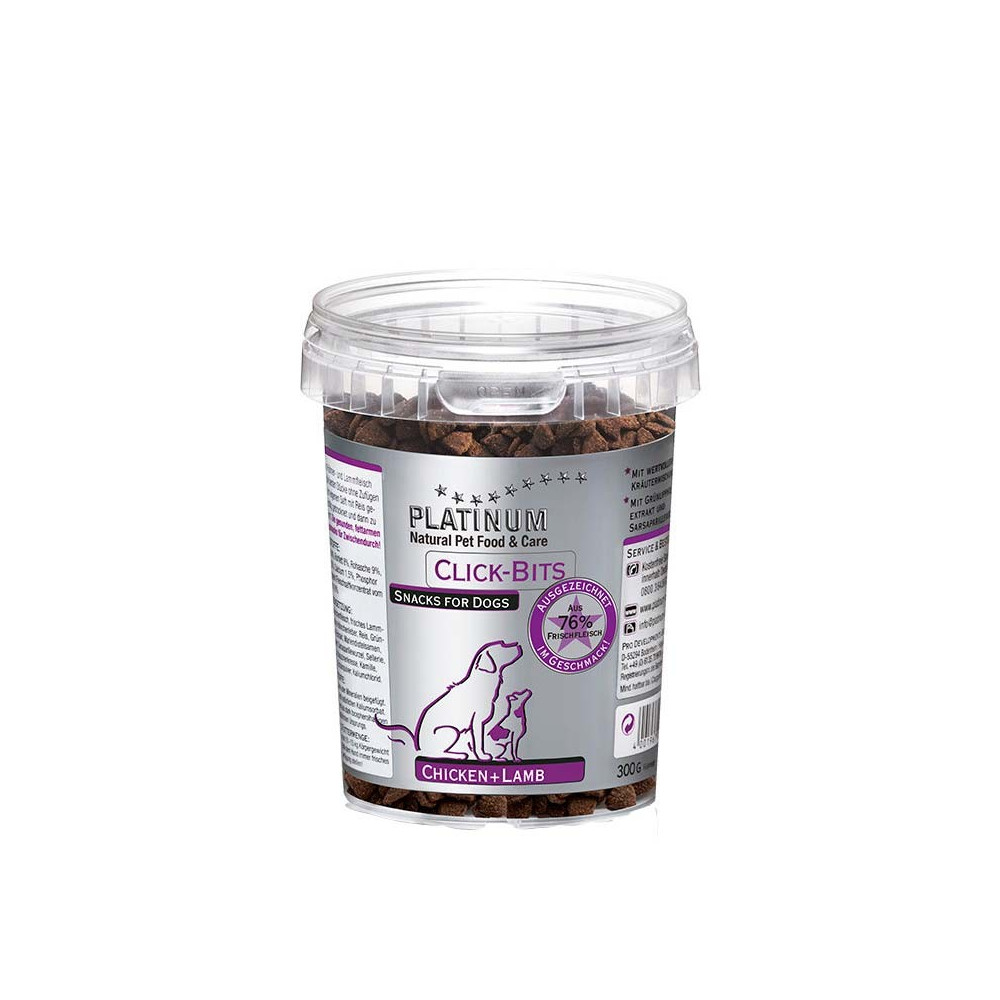 Platinum Click-Bits Pollo + Cordero 300gr