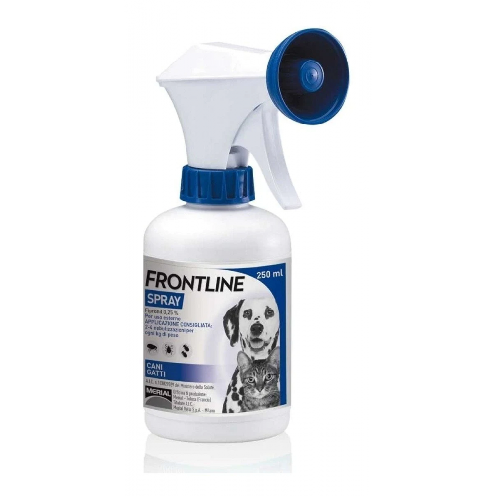 Frontline Spray Antiparasitario para Perros y Gatos 250 ml