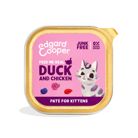 Edgard & Cooper Tarrina Kitten 85 gr pato y pollo