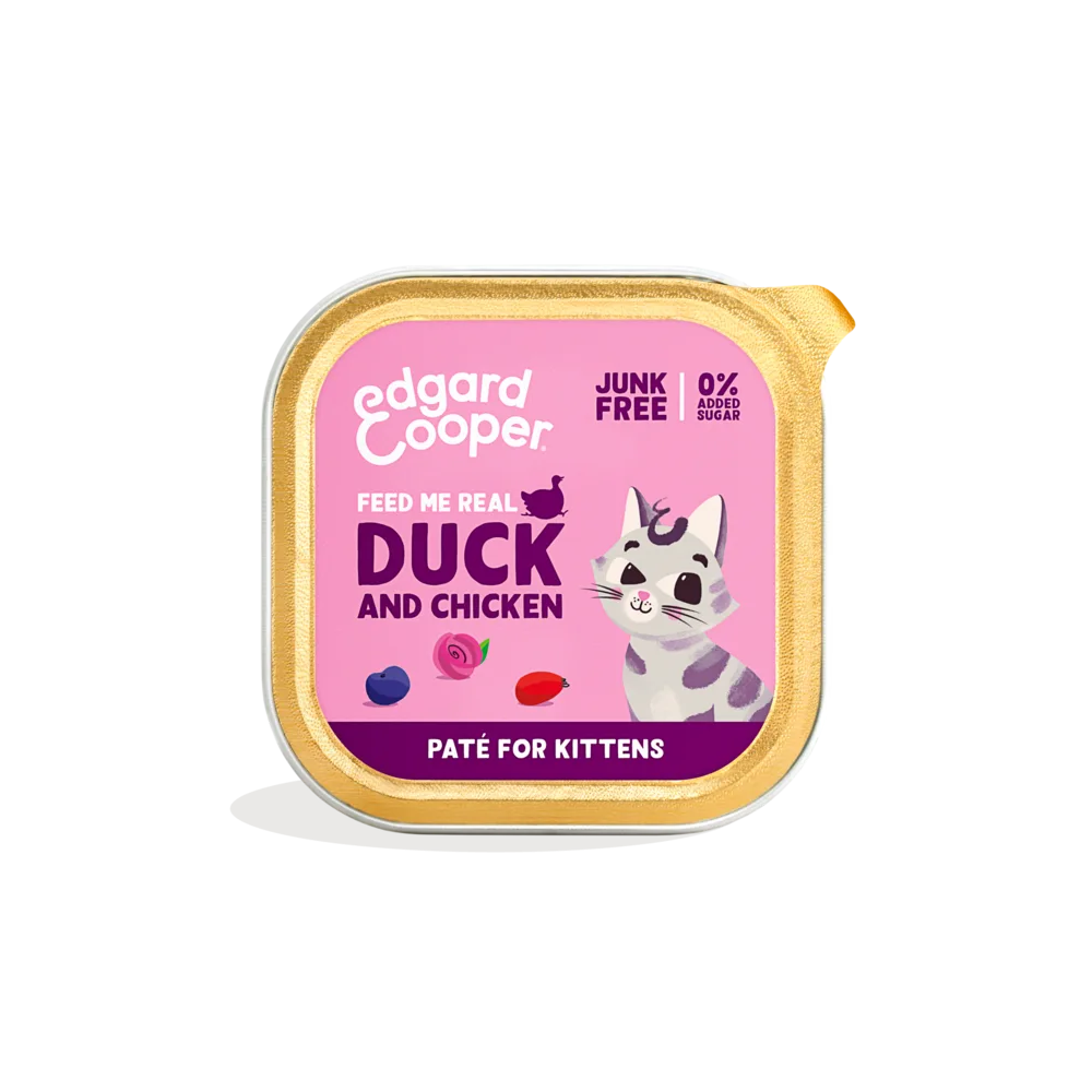 Edgard & Cooper Tarrina Kitten 85 gr pato y pollo