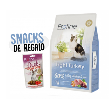 Profine Cat Light Turkey + SNACKS GRATIS