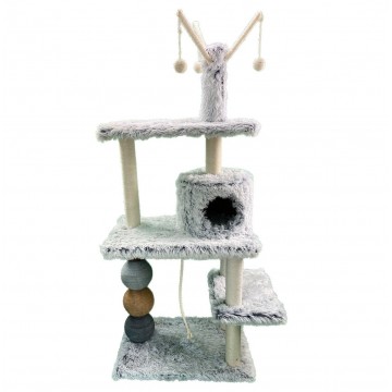 Rascador Gimnasio 4 pisos Calidad con Escondite 60x40x150cm
