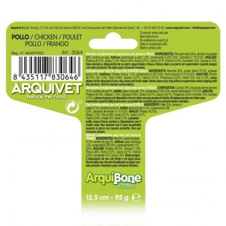 Arquivet Hueso para perros Arquibone sabor Pollo