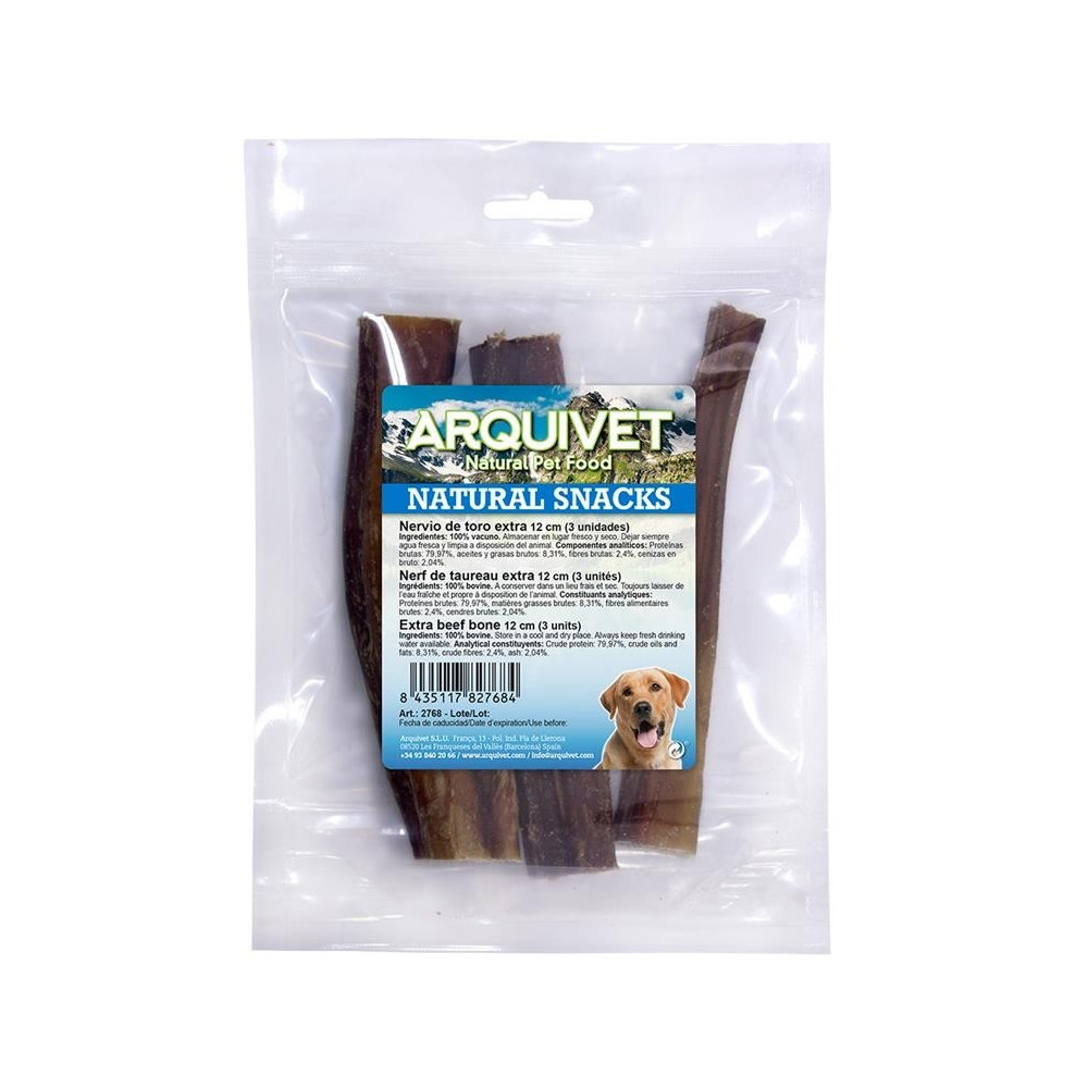 Arquivet Nervio de toro 12 cm (Bolsa 3 uds.)