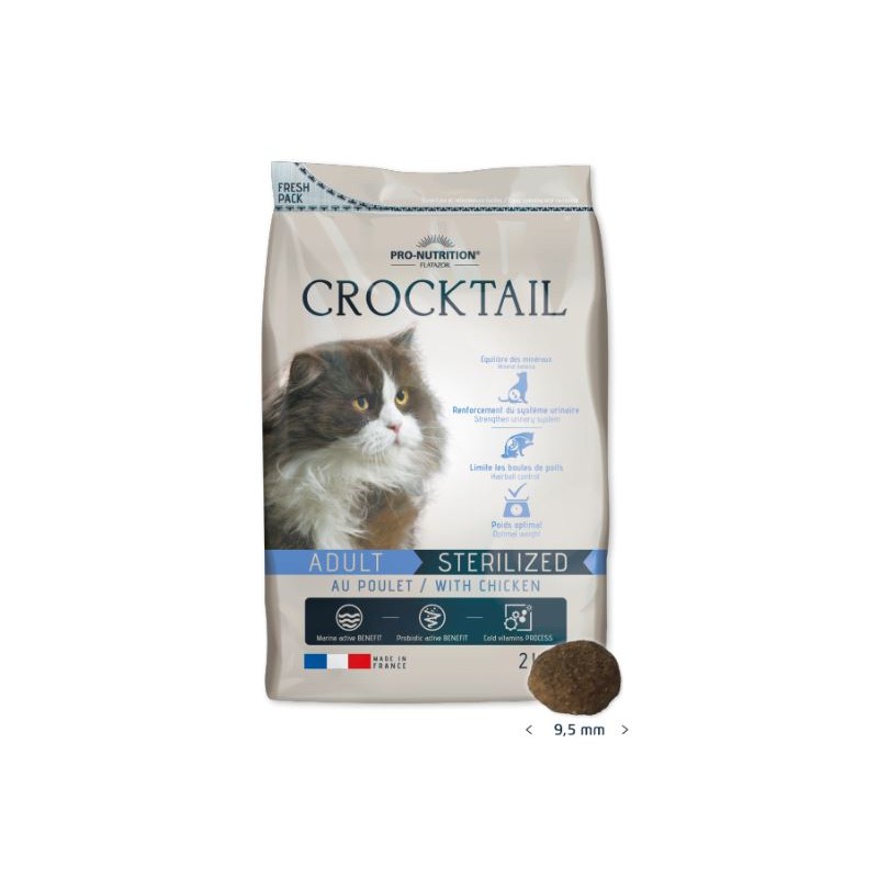 Flatazor Crocktail Gatos Adult Sterilized con pollo 10 Kg