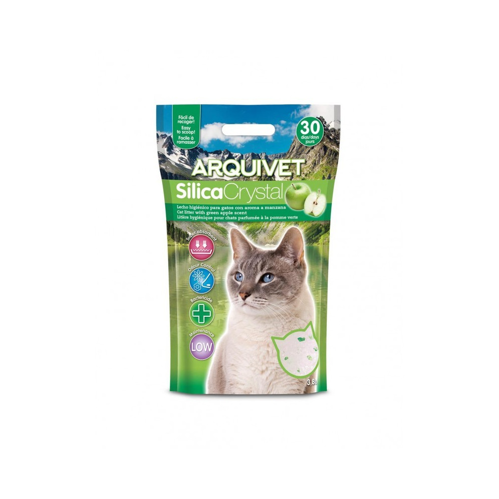 Arquivet Silica Crystal Aroma Manzana Verde 3.8 L.