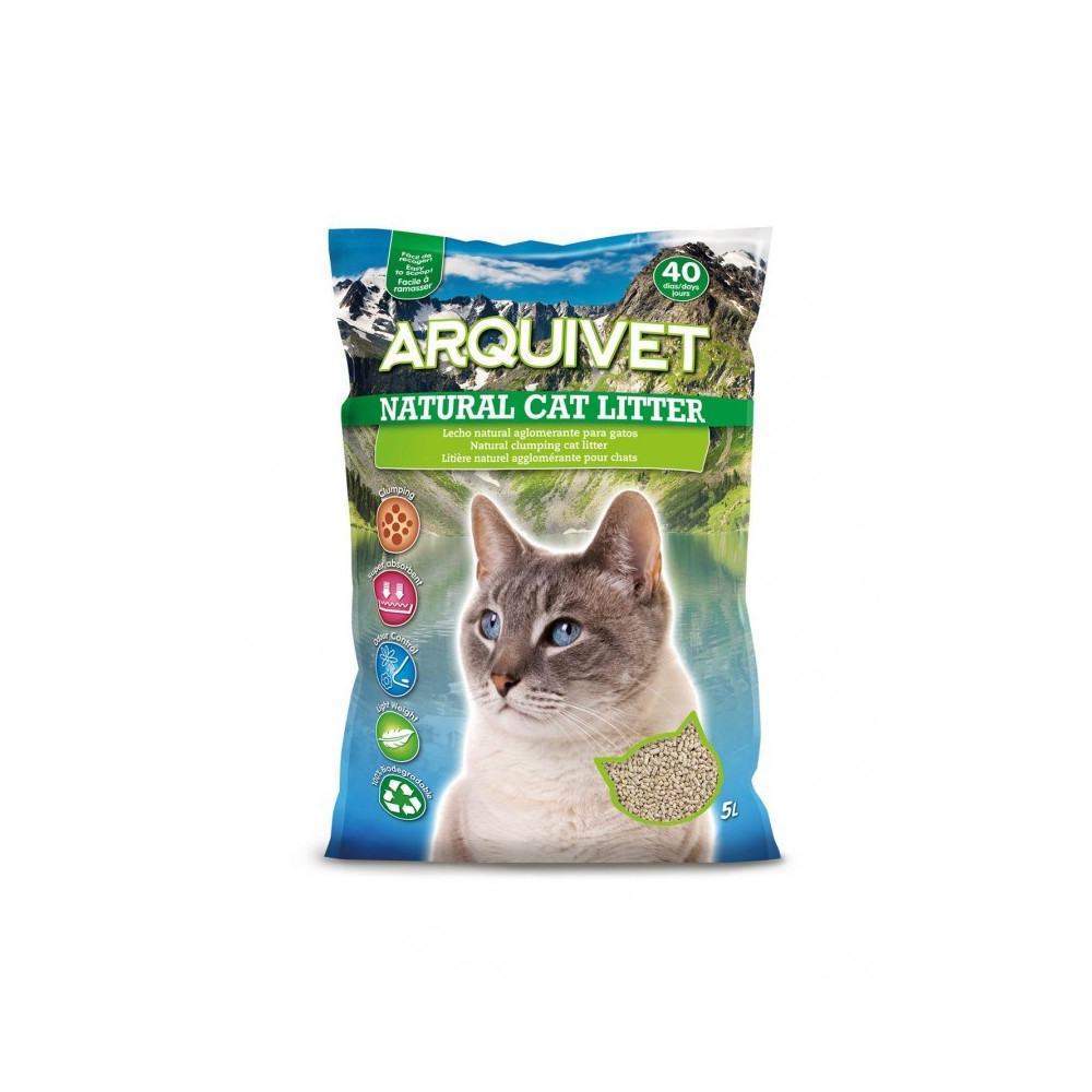 Arquivet Natural Cat Litter Clumping 5 L.