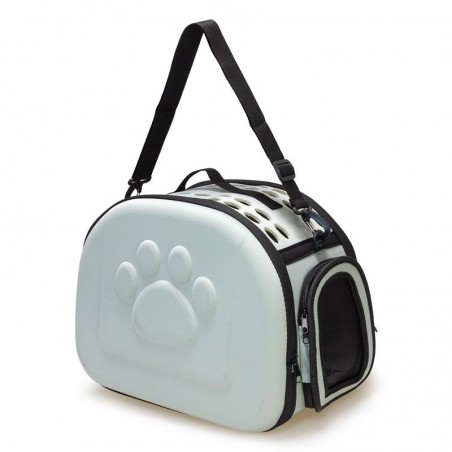 Arquivet Transportín Plegable Gris 42x27x32 cm (pequeñas mascotas)