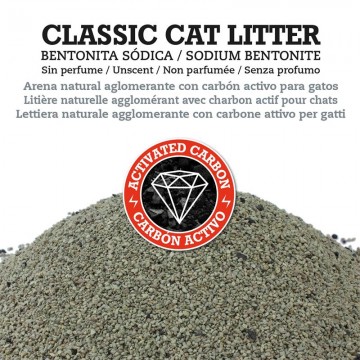 Arquivet Classic Cat Litter Natural Bentonite Carbón Activo