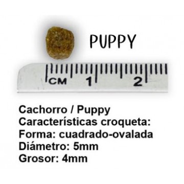 tamaño croqueta Be Fresh Puppy Pollo