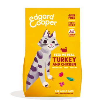 Edgard & Cooper Gatos Adultos de Pavo y pollo fresco de corral 2 kG