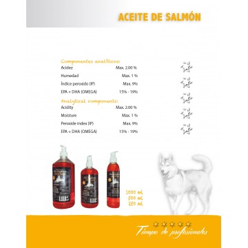 Aceite de salmón Ownat para perros y gatos 250 ml Litros 250 ml