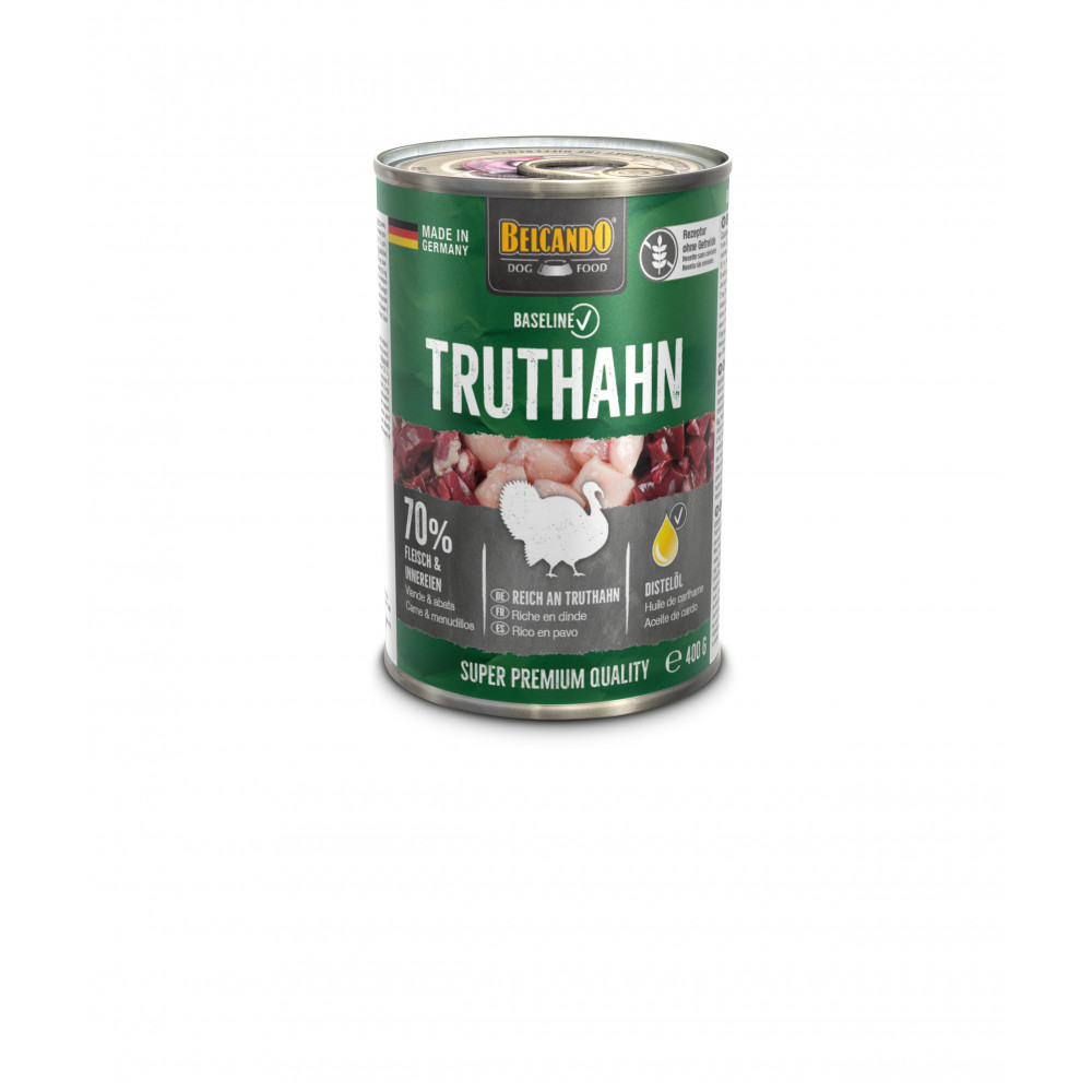 Belcando Baseline Latas 400 gr sabor pavo